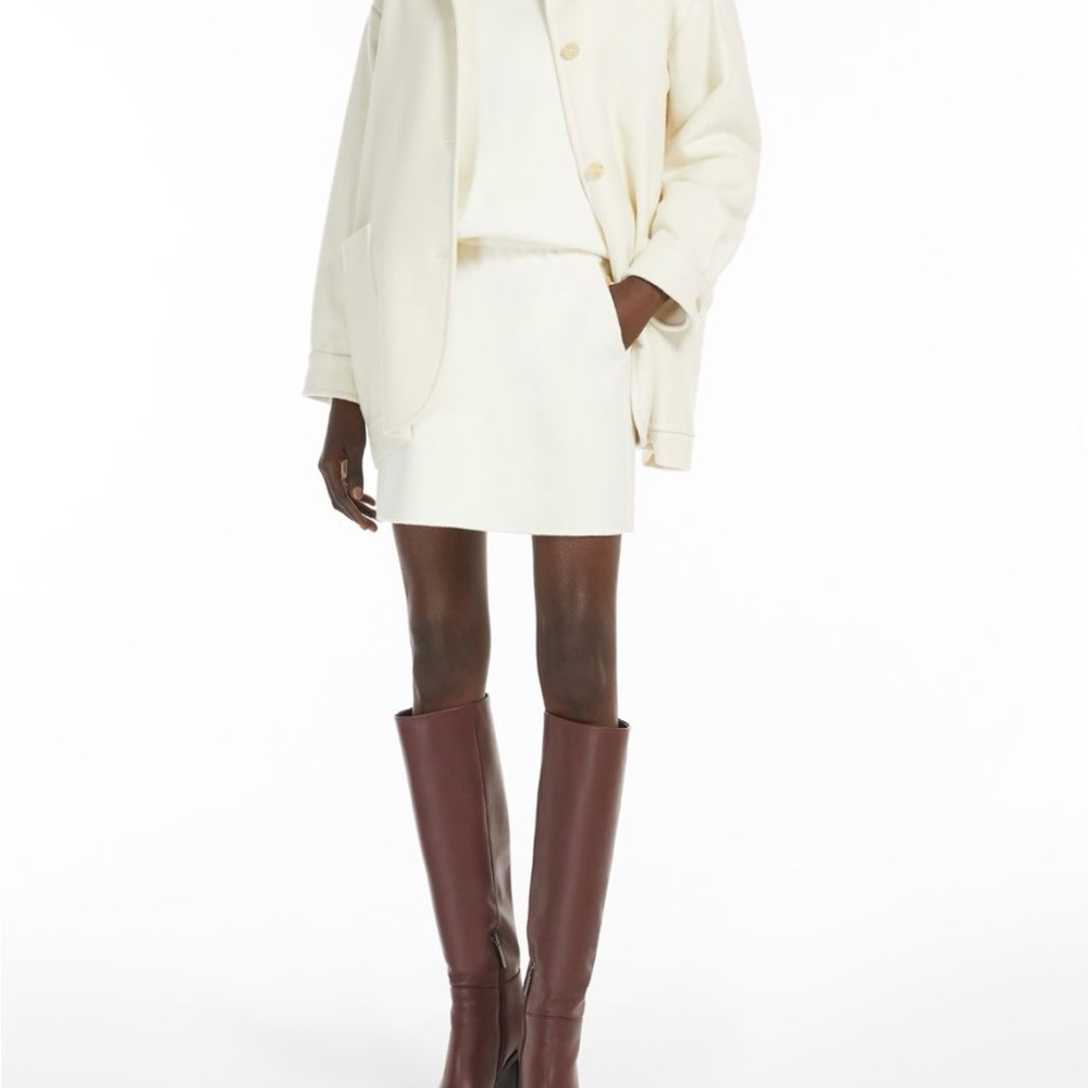 Max Mara Wool & Cashmere Mini Skirt - Ivory